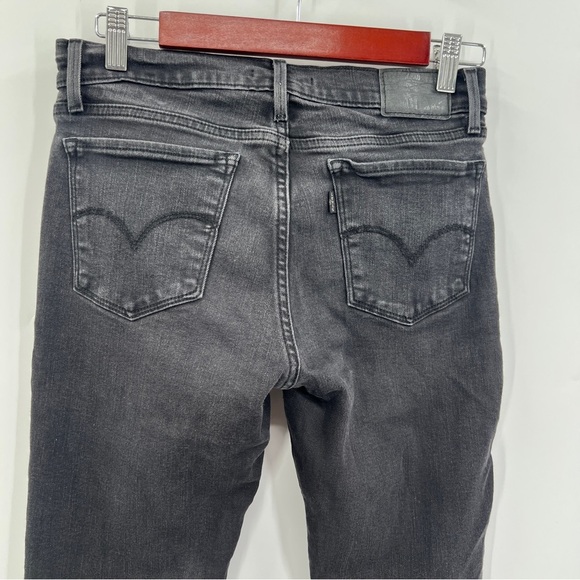 LEVI'S Woman's Black 710 Super Skinny Denim Jeans Size 30 - Picture 6 of 13